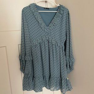 Zara blue dress